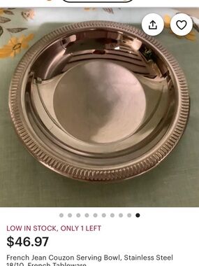 Vintage Jean Couzon serving dish made in Italy. 1950-1980.